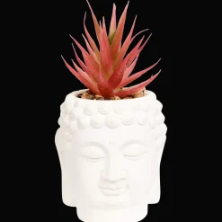 Action Boeddha-bloempot met kunstplant
