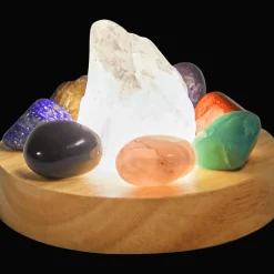 Action Deluxa chakralamp met 8 kristallen