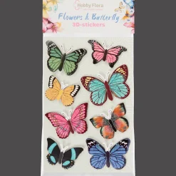 Action Hobby Flora vlinder- en bloemenstickers