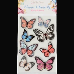 Action Hobby Flora vlinder- en bloemenstickers