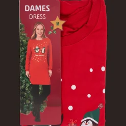 Action Kerstjurk met print