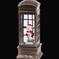 Action Kersttelefooncel met licht en glitters