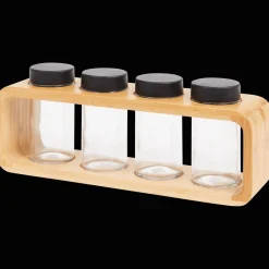 Action Kruidenrek met glazen potjes