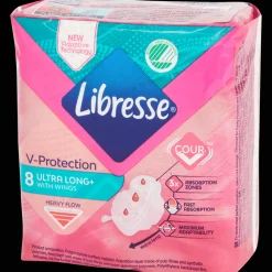 Libresse V-Protection maandverband Ultra Long+