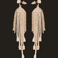 Action Oorbellen met glittersteentjes