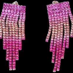 Action Oorbellen met glittersteentjes