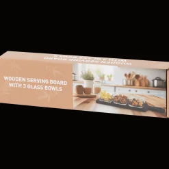 Action Serveerplank met schaaltjes