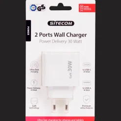 Sitecom 2-poorts snellader