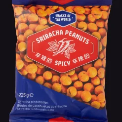 Action Snacks of the World sriracha pindabollen Spicy