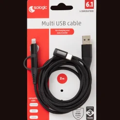 Action Sologic 3-in-1 laad- en datakabel