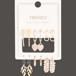 Action Trendz vergulde oorbellenset