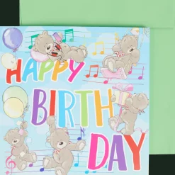 Action Verjaardagskaart met licht en geluid