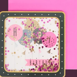 Action Wenskaart met confetti