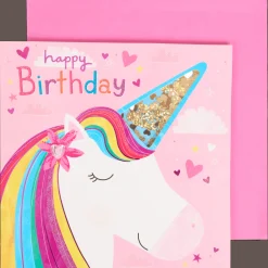 Action Wenskaart met confetti