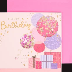 Action Wenskaart met confetti